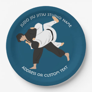 Prato De Papel Jiu Jitsu Judo Martial Arts Studio