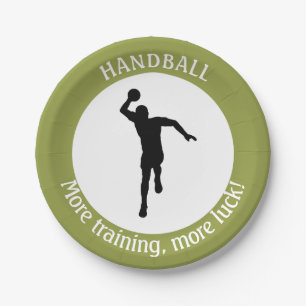 PRATO DE PAPEL JOGADOR DE HANDBALL
