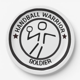 PRATO DE PAPEL JOGADOR DE MÃO ESTILIZADO