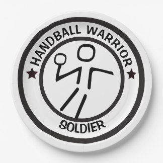 PRATO DE PAPEL JOGADOR DE MÃO ESTILIZADO