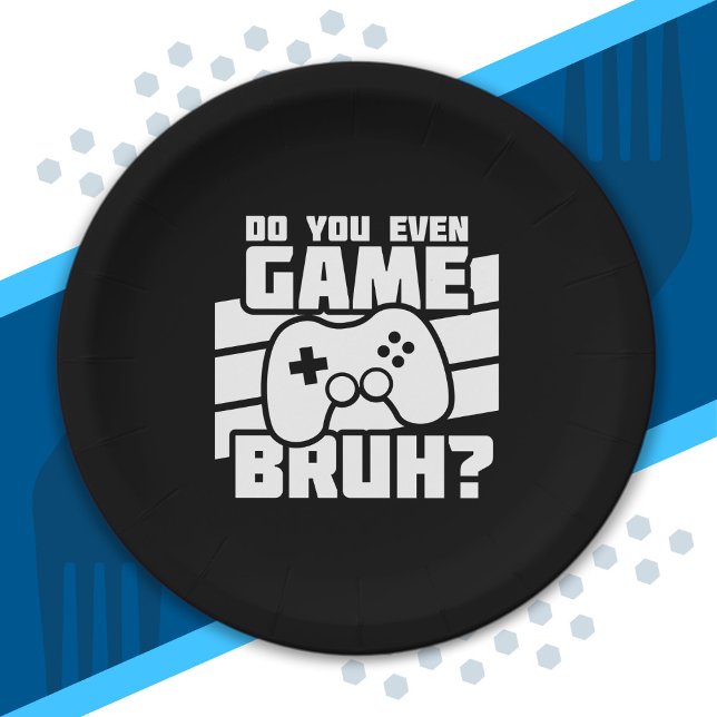 Prato De Papel Jogador de Vídeo - Jogos de Vídeo - Jogador Engraç (Criador carregado)