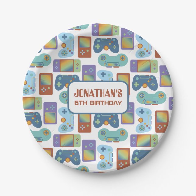 Prato De Papel Jogo em (Frente)