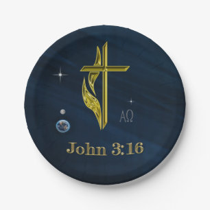 Prato De Papel John 3:16