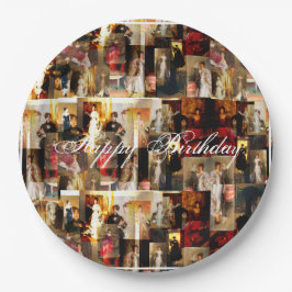 Prato De Papel John Singer Sargent Elegante Lady Portrait Collage