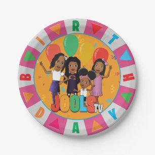 Prato De Papel JOOLS TV ®️ Rosa 7 em Placa de Deserto