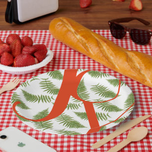 Prato De Papel Joy Typografia Cita Vermelho e Verde Natal