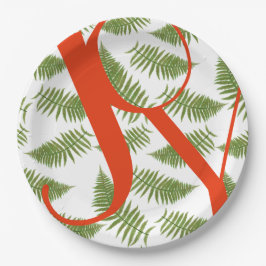 Prato De Papel Joy Typografia Cita Vermelho e Verde Natal