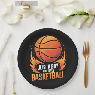 Prato De Papel Just A Boy Who Loves Basketball