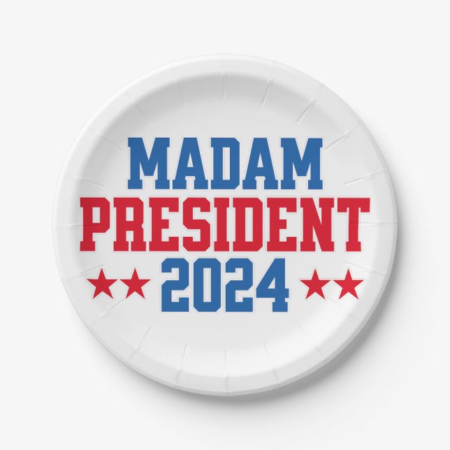 Prato De Papel Kamala Harris (Frente)