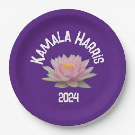 Prato De Papel Kamala Harris Lotus 2024