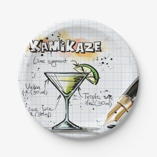 Prato De Papel Kamikaze (Frente)