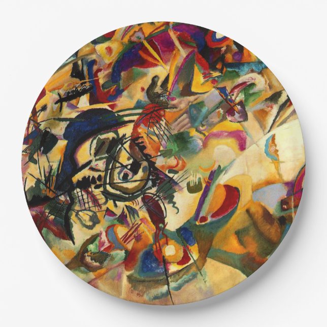 Prato De Papel Kandinsky - Composição VII (Frente)