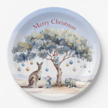 Kangaroo Koalas Platypus Christmas Gumtree Baubles
