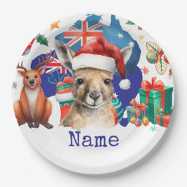 Prato De Papel Kangaroo on Australia Flag