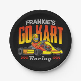 Prato De Papel Kart Racing Motorsport Personalizado