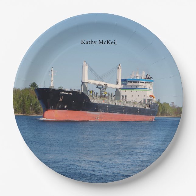 Prato De Papel Kathy McKeil - placa de papel (Frente)