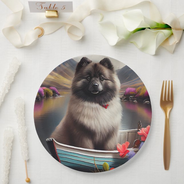 Prato De Papel Keeshond em um remo: Uma aventura cêntrica (Casamento)