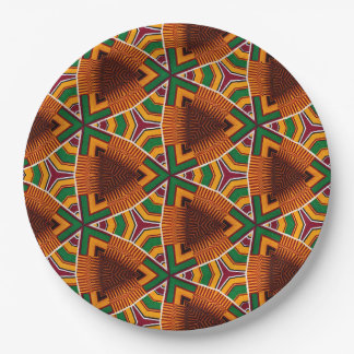 Prato De Papel Kente Geometrics Kwanzaa Afrocentric