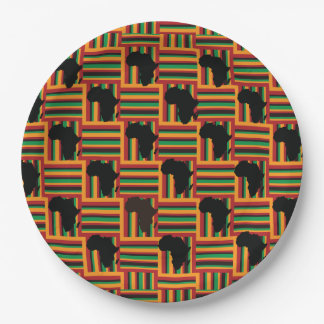 Prato De Papel Kente Plates