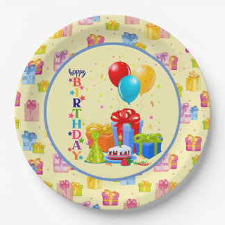 Prato De Papel Kids Happy Birthday