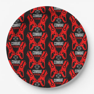 Prato De Papel Kids Toy Gun Batalha Natal