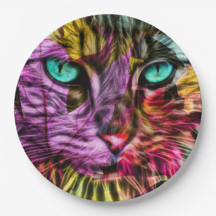 Prato De Papel Kitten Artsy Design