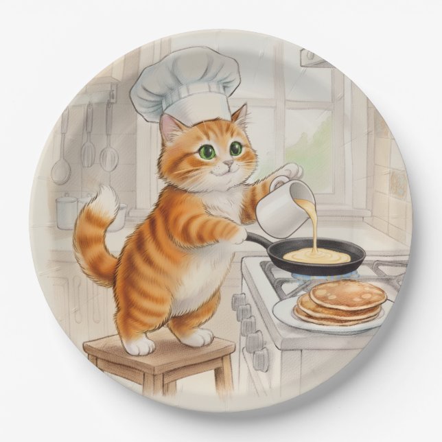 Prato De Papel Kitty Kitchen, Paper Plates (Frente)