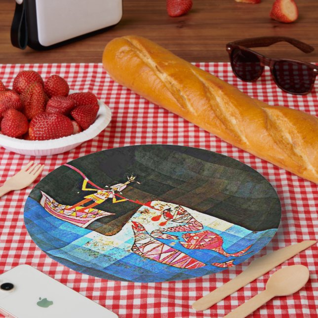 Prato De Papel Klee - O Marítimo, (Piquenique)