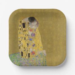 Prato De Papel Klimt's The Biss - Arte Romântica Nouveau