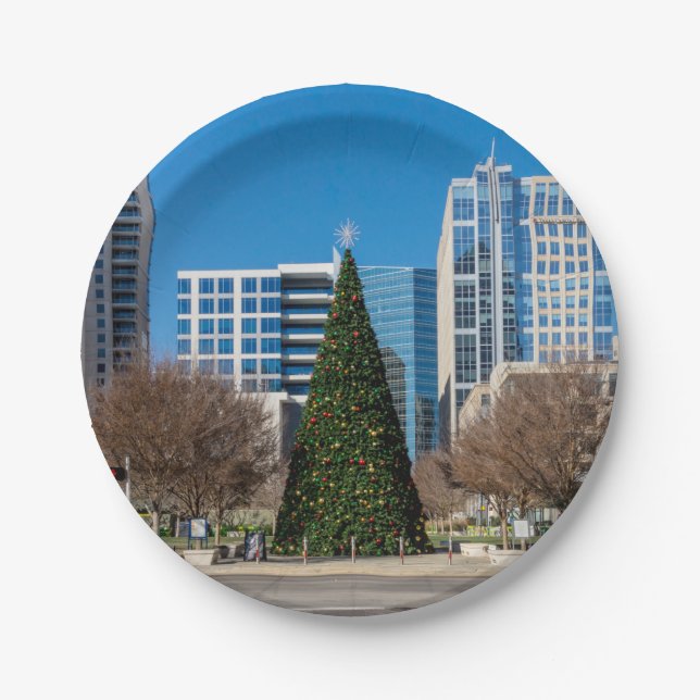 Prato De Papel Klyde Warren Dallas Natal (Frente)