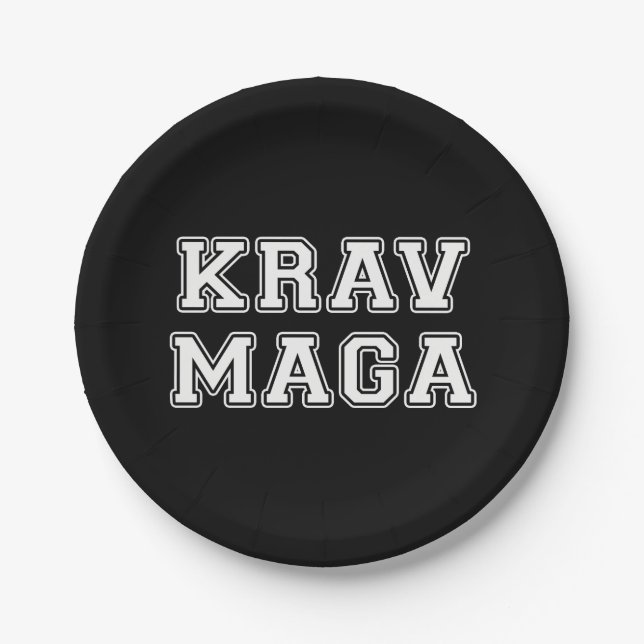 Prato De Papel Krav Maga (Frente)