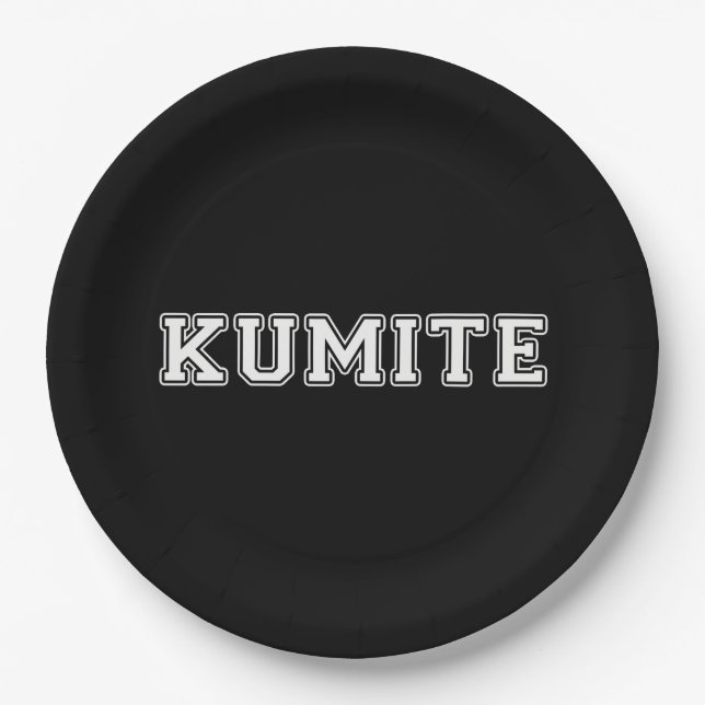 Prato De Papel Kumite (Frente)