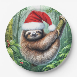 Prato De Papel Lã De Natal Na Floresta Tropical