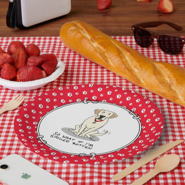 Prato De Papel Lab Amarelo borrado borrado e borrado (Piquenique)