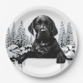Prato De Papel Labrador Preto - Lâmina de Labrador Retriever - Ca
