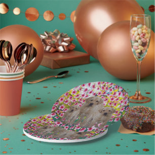 Prato De Papel Labrador Puppies Oil Paint,