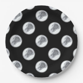 Prato De Papel Lacrosse Sports Party