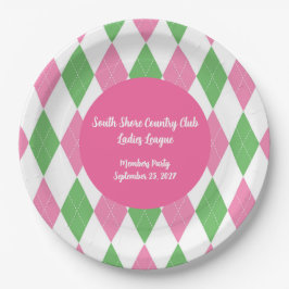 Prato De Papel Ladies Golf League Party Dinner Plate