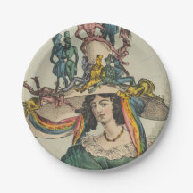 Lady - Placas De Papel Redondas