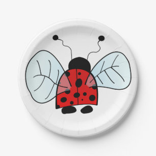 Prato De Papel Ladybird