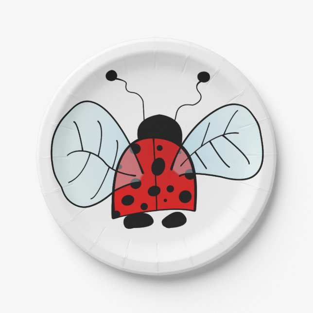 Prato De Papel Ladybird (Frente)