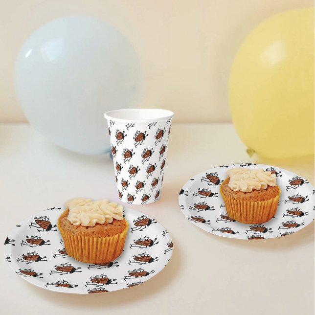 Prato De Papel Ladybug (Criador carregado)