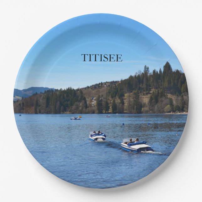Prato De Papel Lago Titisee na Floresta Negra (Frente)