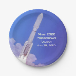 Prato De Papel Lançamento da Perseverança em Mars 2020