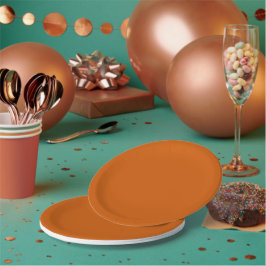 Prato De Papel Laranja Queimada