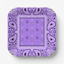 Lavanda Bandana Purple Paisley Party