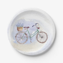 Lavanda de Bicicleta Russo Azul Floral