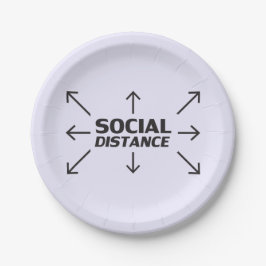 Prato De Papel Lavanda engraçada da tipografia moderna da Distânc