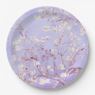 Prato De Papel Lavanda Van Gogh Almond Blossoms