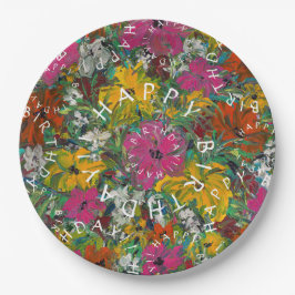 Prato De Papel Lavanya Happy Birthday